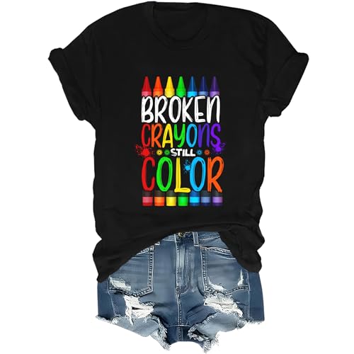 Broken Crayons Still Color T-Shirt Motivational Shirt