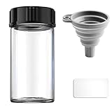 Photo Gallery flaconcini in vetro boro 3.3 a bocca larga, con tappo nero, per laboratorio, reagenti, tè, spezie, erbe, farmaci, vernici, fiale fai da te con adesivo e imbuto (30 mm, 25 ml, 8 pezzi) Photo Gallery flaconcini in vetro boro 3.3 a bocca larga, con tappo nero, per laboratorio, reagenti, tè, spezie, erbe, farmaci, vernici, fiale fai da te con adesivo e imbuto (30 mm, 25 ml, 8 pezzi)