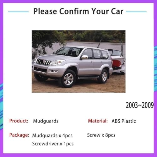 Garde-Boue pour Toyota Land Cruiser Prado FJ120 2003-2009