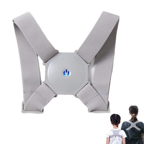 Corrector de postura inteligente SpineBuzz, corrector de postura enderezador de espalda SpineBuzz con recordatorio de vibración y sensor, soporte ajustable para la parte superior de la espalda (1pc)
