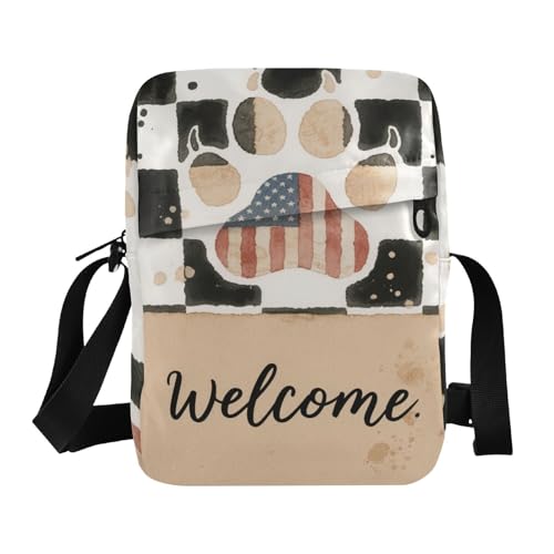 Independence Day American messenger bag for men cross body bag men Women's Purses Adjustable Strap for work Shopping