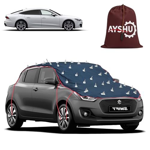 Image of AYSHU Water-Resistant Spike Car Cover for Audi S7 - Protects from Dogs, Monkeys, Dust, Sunlight & UV - Full Roof Universal Fit