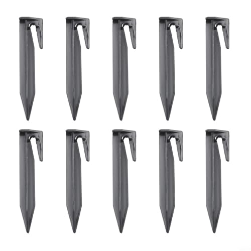 Gdfnmogo Rasenmäher-Begrenzungsstifte, 100 Stück, langlebige Kunststoffpfähle zur sicheren Verankerung von Mährobotern, Begrenzungsdraht, 0,1–3,8 mm Kabel, kompatibel mit Außenbereich, Garten, Rasen