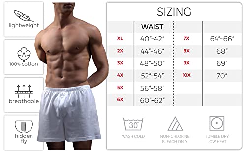 Andrew Scott Men's Cotton Knit Sleep - Boxers/Size Small to 8XL Big Man Underwear Boxer Shorts- Multi Packs2