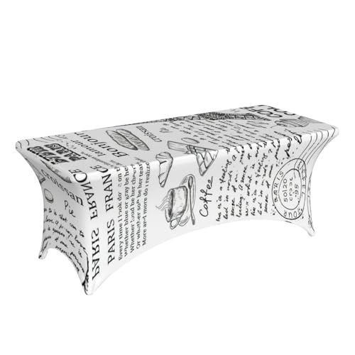 Nappe élasthanne extensible Tour Eiffel 1m80 de qualité premium