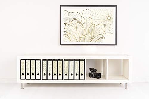 codiarts. Set of 12 Folder Labels Self-Adhesive Folder Spine Stickers  Oriental Pattern Light