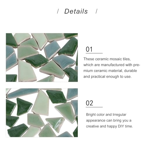 Azulejos de cerámica con acabado glaseado resistente de 500g 7
