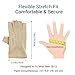 JURUAA Mens Sun Screen Gloves UV Sun Gloves UPF Lightweight UV Driving Gloves Khaki