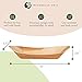 Naturally Chic Palm Leaf Food Boats – 12 Inch Bamboo Boats for Food - Eco Friendly Wood Like Boat Tray - Disposable, Compostable & Biodegradable Serving Platter for Charcuterie Boards & Parties - 25pk