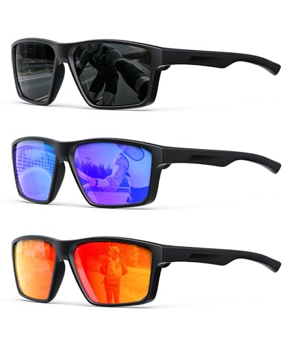 KALIYADI Sports Mens-Sunglasses Women Polarized-Sunglasses-Men: Sun Glasses with UV400 for Driving...