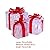 Set of 3 Christmas Light Up Gift Boxes,Pre-lit LED Light Up Present Boxes Ornament Decorations with Ribbons,Battery Powered Decorative Light Up Gift Boxes,for Indoor/Outdoor,Christmas Tree,Home