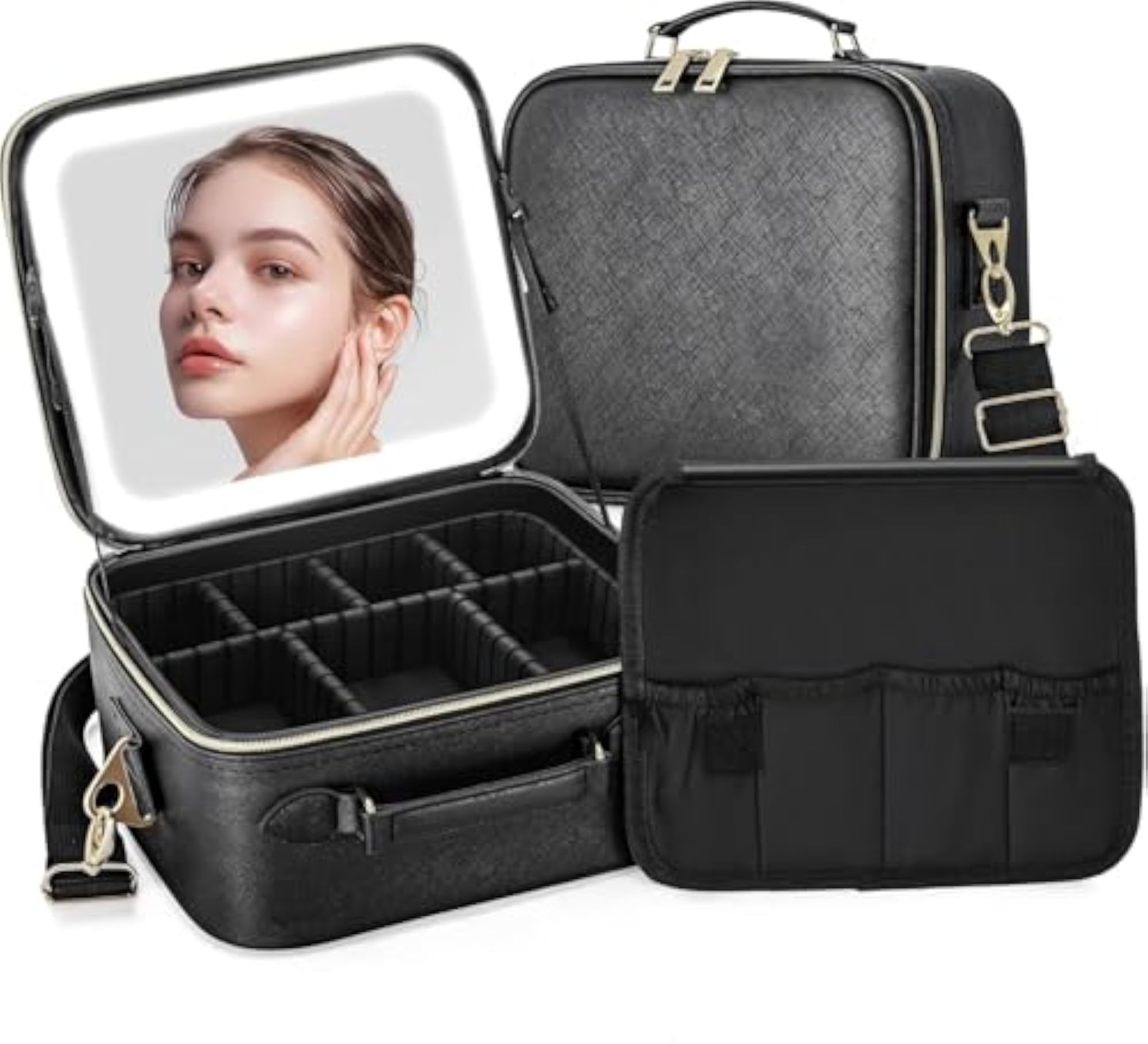 Professional Makeup Artist Bag with Adjustable Dividers