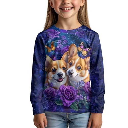 Image of Uourmeti Teens Girls Long Sleeve T Shirts Fall Outfits Boys Active Sportswear Running Tops