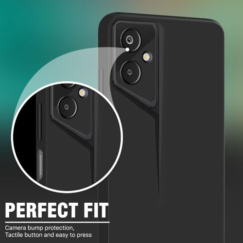 Image of WOW IMAGINE Slim Back Cover for Samsung Galaxy M06 5G | Galaxy F06 5G | Blade Series Ultra Thin Case with Lightweight Design | Camera Protection | Soft Matte Silicone Flexible Mobile Case - Black