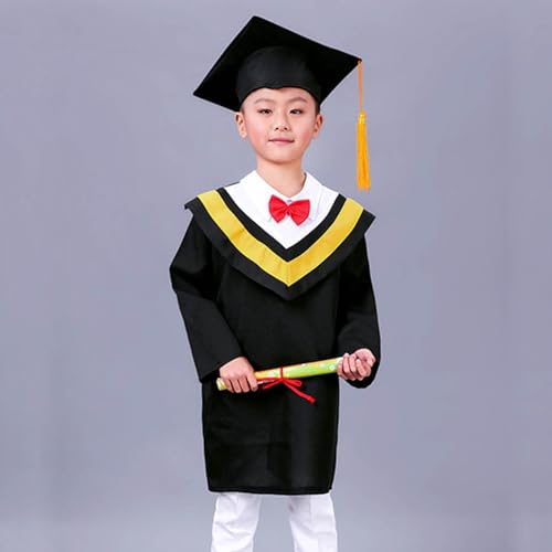 Gown Set for Kids Kindergarten Preschool Graduation Cap and Gown, Unisex Kindergarten Tassel Graduation Outfit2