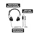 Logitech Zone Wired Noise Cancelling Headset, Certified for Microsoft Teams with Advanced Noise-canceling mic Technology for Open Office environments, USB-C with USB-A Adapter, Graphite