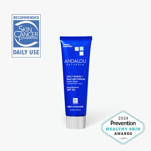 Andalou Naturals 0850018119634 Face Sunscreen, Spf 30 Daily Shade + Blue Light Defense Facial Lotion, Broad Spectrum Protection thumb #1