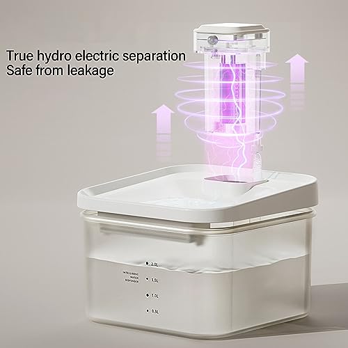 Fuente de agua inalámbrica para mascotas 2L miniatura 5