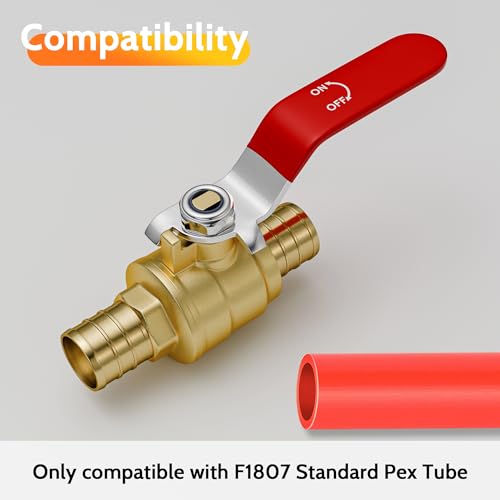 Vanne d'arrêt Pex de 1,9 cm pour rénovation de circuit d'eau chaude et froide de maison - 5