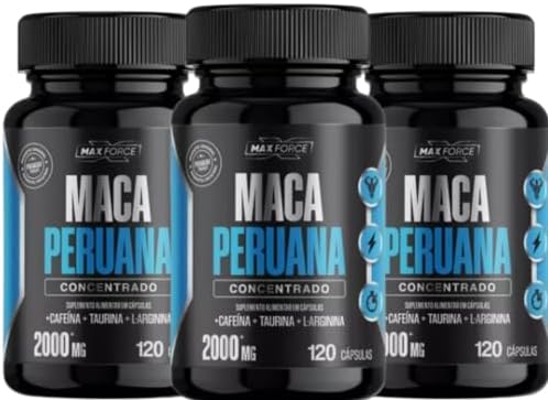 Maca Peruana 2000mg 120 Cápsulas Composta Com L - Argina, Taurina...
