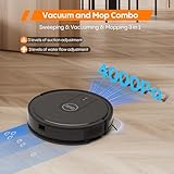 Robot Vacuum and Mop Combo : 3-in-1 Robotic Vacuum Cleaner, 2.87" Slim and 4000Pa Suction Robot Vacuum for Under Furniture/Beds, Smart Navigation, App/Alexa Control for Hard Floors & Low-Pile Rugs - Image 2