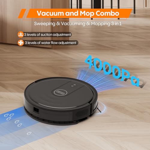 Robotic vacuum cleaner operating under the furniture for efficient cleaning