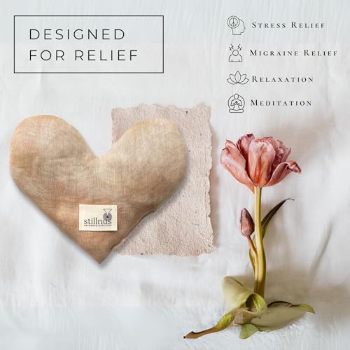 image for Stillnus Organic Weighted Eye Pillow for Stress Relief, Meditation and