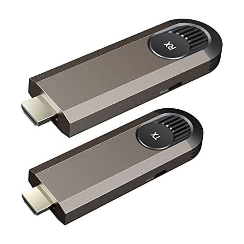 Topbuy Wireless HDMI Transmitter and Receiver, Designed for Laptops,Plug & Play, Dongle Adapter,Support 2.4/5GHz for Streaming Video/Audio from PC to HDTV/Projector Cover