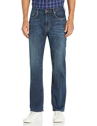 Lucky Brand Men's 181 Relaxed Straight-Leg Jean in Mahogany, 32x34
