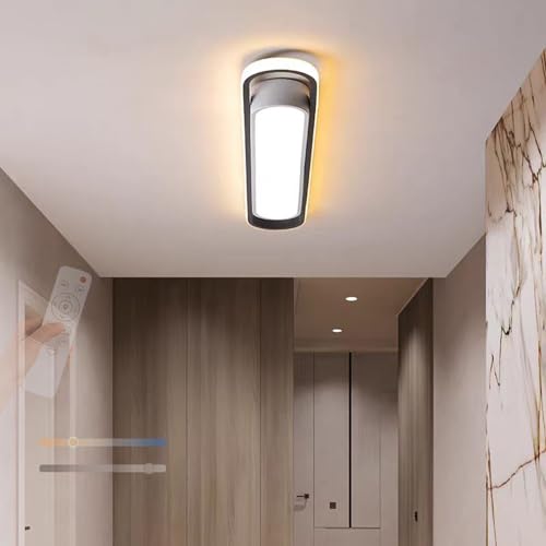 Plafonnier LED salon moderne 80cm acrylique noir blanc pour éclairage design chambre