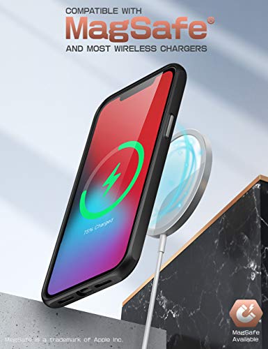 Coque iPhone 12 Mini SUPCASE Unicorn Beetle Style transparente avec bumper noir antichoc