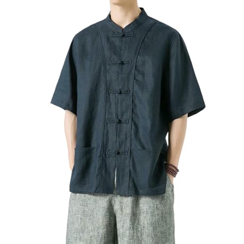 Chemise Tang décontractée style chinois pour vos soirées d'été