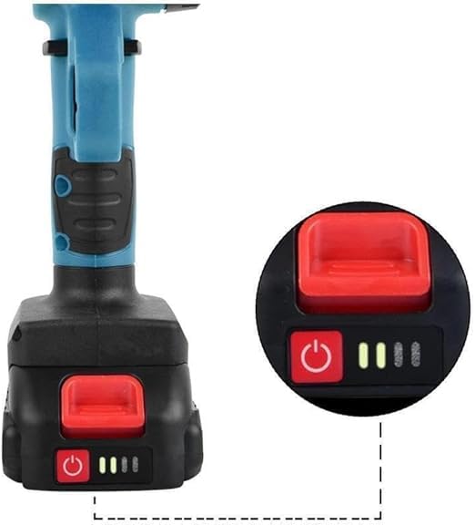 Batteria di Ricambio 4000 mAh, per Dispositivi Elettrici come Sega, Motosega, Smerigliatrice,con Powercheck, Batteria di Ricambio da 4,0 Ah