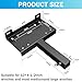 Winch Hitch Cradle Mount Plate, Universal Receiver 10 x 4 1/2 Winch Mounting with 2'' Receiver Hitch, Heavy-Duty 15000Lbs Capacity, Winch Hitch Mounting Plate for ATV UTV SUV Truck Pickup