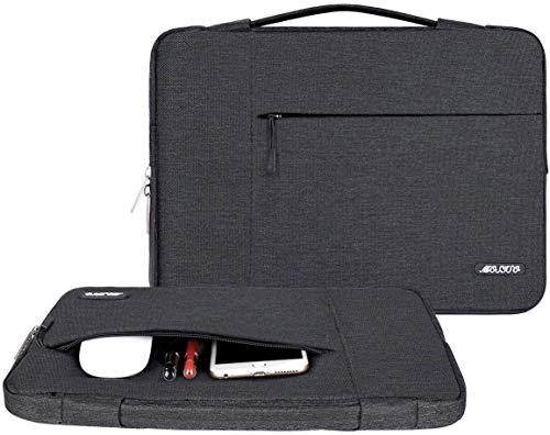 Image of MOSISO Laptop Case 16 inch, 15-15.6 inch Laptop Sleeve with Handle Compatible with MacBook Pro 16 inch, HP, Acer, Dell, Lenovo, ASUS Notebook, Polyester Multifunctional Computer Bag, Space Gray