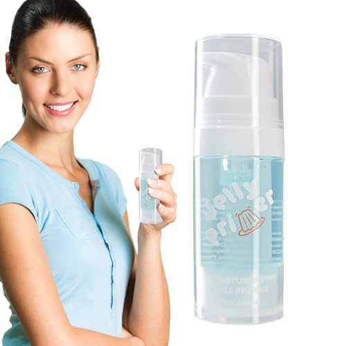 Prebase facial para maquillaje: prebase facial hidratante, textura de gelatina ligera con agarre potente, fijación de maquillaje portátil de larga duración | Equilibrio de humedad nutritivo para un to