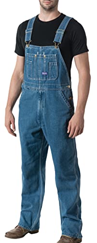 Big Smith Men's Stonewashed Bib Overall, 38x32 : Amazon.com.be