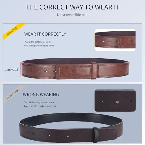 Mechanic Belts for Men No Scratch Buckleless Belt-Belts That Don T Dig into Belly3