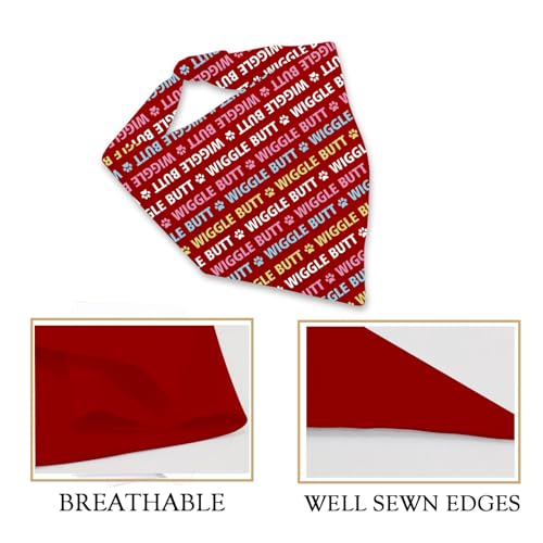Bandana chien Wiggle Butt JXGZSO, foulard amusant pour chien frétillant - 4
