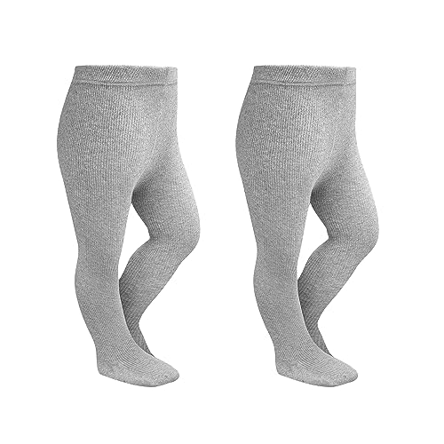 Image of Stelle Toddler Girls Tights Baby Cable Knit Stockings Thick Cotton Legging | Thick Cotton Legging, Winter Warm Pantyhose, Footed, Thermal, Ribbed, Sweater Panty Hose, Under Dress, 3 Pairs, 12-18 Months