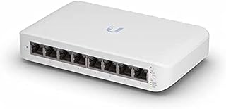 Ubiquiti UniFi Switch Lite 8 PoE | 8-Port Gigabit Switch with 4 PoE+ 802.3at Ports (USW-Lite-8-PoE),White