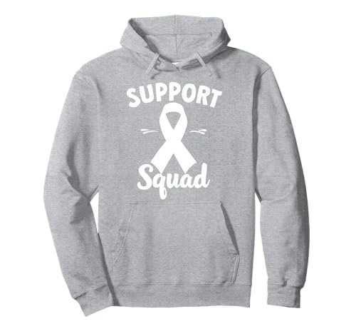 Cancer Support Squad - Sensibilisation au cancer du poumon du sein Sweat à Capuche