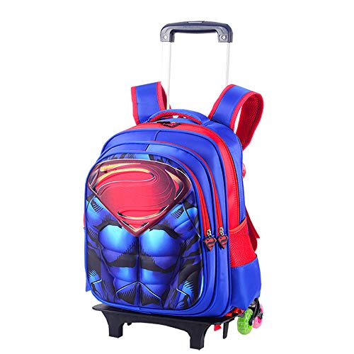 Mochila Escolar Grande Con Ruedas  para niños Mochilas Escolares seis carretilla  escuela