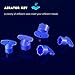 Mudder 5 Pieces Faucet Aerator Key Blue Removal Wrench Tool with 5 Sizes M16.5, 18.5, 21.5, 22.5, 24 Recessed Aerator Key Sink Wrenches for Cache Faucet