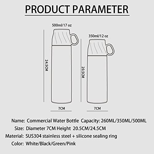 Aipnis Custom Thermos Cup,Engravable With Your Name,With Leakproof Lid & Cup,Coffee Cup,Personalized Gift Stainless Steel Water Bottle,Sports Bottle Vacuum-Insulated #TOP2