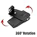 Ourmes 360 Degree Rotatable Backpack Travel Quick Release Clamp Cap Clip Hat Mount + Screws for Gopro HD Hero5 Black Hero 4 Hero 3+ Hero 3 Hero 2 Hero 1, HD & SJ4000 Hero Cameras (Large Size)