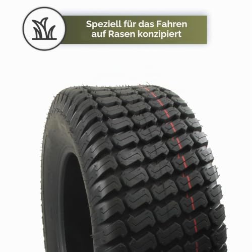 GREENSTAR - Schlauchloser 4-Lagen-Rasenprofil-Reifen Für Einachsschlepper - Abmessungen 15 x 600-6 - Langlebig - Hochwertiges Produkt