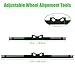 Ertuohg 2PCS Wheel Alignment Tool, Heavy Duty Toe Alignment Tool Plates, Car Alignment Tool Kit, Front End Alignment Tool for Car, SUV, and Vehicle, Black Metal