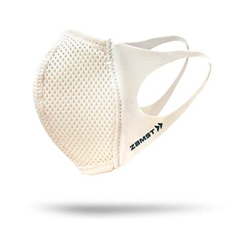 [ザムスト] マウスカバー 2枚入りセット スポーツマスク スポーツ用 ランニング 通気性 息がしやすい 花粉カット メンズ ふつうサイズ 389422 アイボリーホワイト