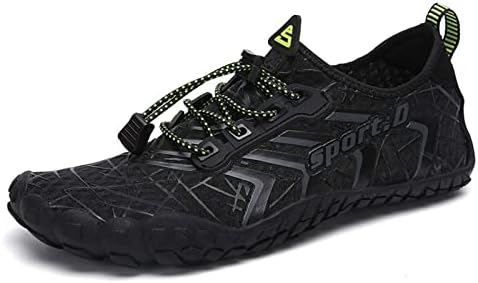 UBFEN Water Shoes for Men Women Quick Dry Swim Aqua Socks | Lightweight Barefoot-style Fit, Rubber Sole, Hiking, Fishing, Kayaking, Beach, Pool, Boating, Diving And Water-to-land Wear